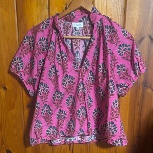 Livro Pink Floral Blouse for Women